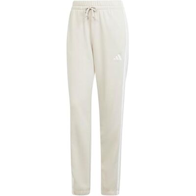 Adidas Dames Essentials 3 Stripes French Terry Cuffed Pants, Wonder Alumina/Wit, L Adidas Dames Essentials 3 Stripes French Terry Cuffed Pants, Wonder Alumina/Wit, L