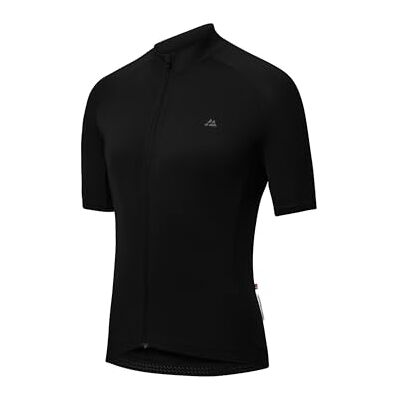 DANISH ENDURANCE Fietsshirt voor heren, korte mouwen, zwart, 1 stuk, M M DANISH ENDURANCE Fietsshirt voor heren, korte mouwen, zwart, 1 stuk, M M