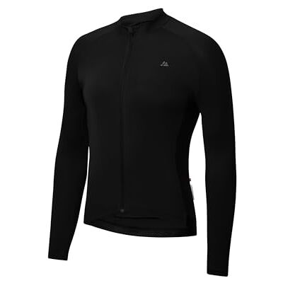 DANISH ENDURANCE Fietsshirt voor heren, lange mouwen, lange afstand, Zwart 1 verpakking XL DANISH ENDURANCE Fietsshirt voor heren, lange mouwen, lange afstand, Zwart 1 verpakking XL