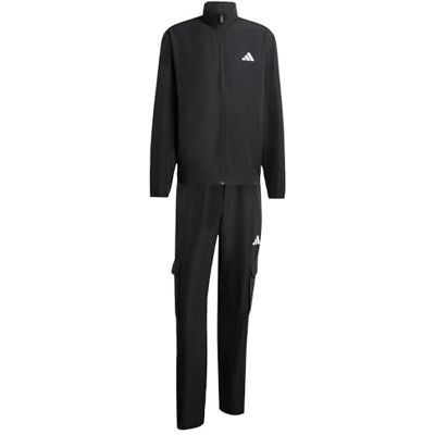 Adidas Herr SPORTSWEAR WOVEN CARGO TRACKSUIT, Zwart/Zwart, XL Adidas Herr SPORTSWEAR WOVEN CARGO TRACKSUIT, Zwart/Zwart, XL
