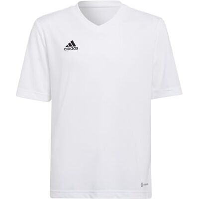 Adidas Uniseks kinderen Entrada 22 jersey, wit, 7-8 jaar Adidas Uniseks kinderen Entrada 22 jersey, wit, 7-8 jaar