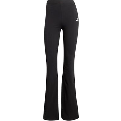 Adidas Dames Essentials Small Logo Flared Leggings Tights, Zwart/Wit, XL Adidas Dames Essentials Small Logo Flared Leggings Tights, Zwart/Wit, XL