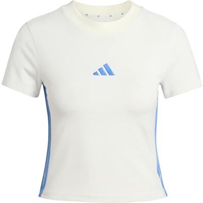 Adidas Essentials 3 Stripes Slim Baby T-shirt voor dames (1 stuk) Adidas Essentials 3 Stripes Slim Baby T-shirt voor dames (1 stuk)