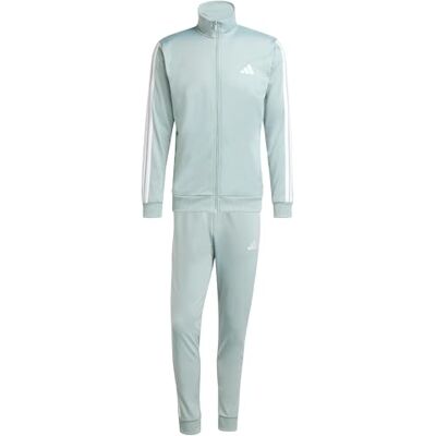 Adidas Basissportkleding voor heren, 3 strepen trainingspak, tricot, saliegroen (Wonder Sage), XL Adidas Basissportkleding voor heren, 3 strepen trainingspak, tricot, saliegroen (Wonder Sage), XL