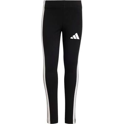 Adidas Essentials Leggings voor meisjes, 3 strepen, zwart/wit, 3-4 jaar Adidas Essentials Leggings voor meisjes, 3 strepen, zwart/wit, 3-4 jaar