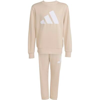 Adidas Uniseks Barn Essentials Jogger, Crystal Linen/wit, 9-10 jaar Adidas Uniseks Barn Essentials Jogger, Crystal Linen/wit, 9-10 jaar
