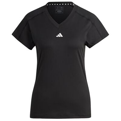 Adidas Aeroready Train Essentials Minimal Branding V-hals T-shirt voor dames Adidas Aeroready Train Essentials Minimal Branding V-hals T-shirt voor dames