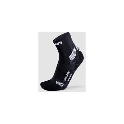 UYN Trail Running Challenge damessokken met compressie, zwart/wit UYN Trail Running Challenge damessokken met compressie, zwart/wit
