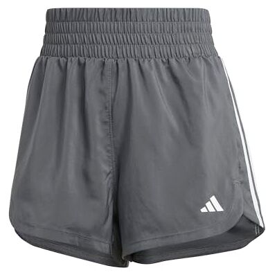 Adidas Pacer 3 strepen hoge taille trainingsshorts voor dames, maat XS, 7,6 cm Adidas Pacer 3 strepen hoge taille trainingsshorts voor dames, maat XS, 7,6 cm