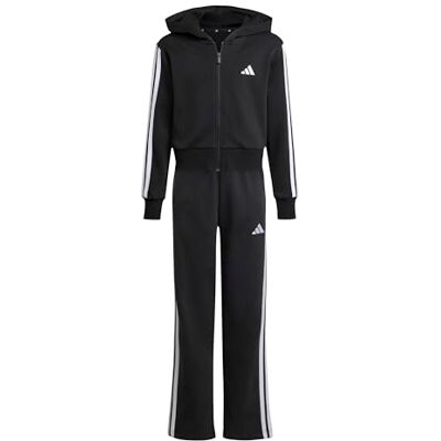 Adidas Fille Essentials trainingspak, zwart/wit, 7-8 jaar Adidas Fille Essentials trainingspak, zwart/wit, 7-8 jaar