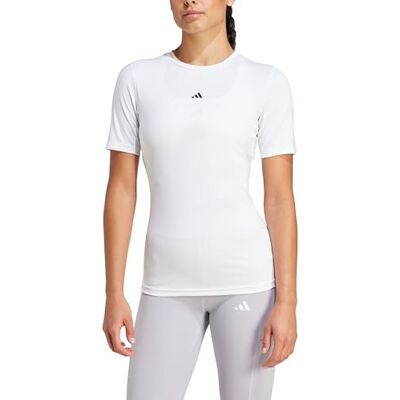Adidas Techfit Training T-shirt voor dames (1 stuk) Adidas Techfit Training T-shirt voor dames (1 stuk)