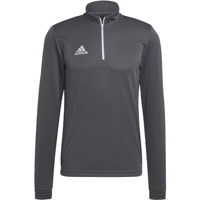 Adidas Heren Entrada 22 Training Top, Team Grey Four, L Adidas Heren Entrada 22 Training Top, Team Grey Four, L