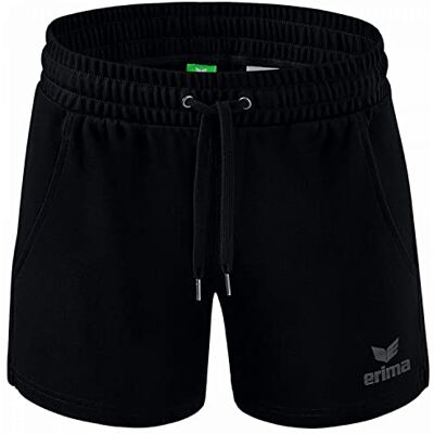 Erima Essential Team Sweatshorts voor dames, zwart. Erima Essential Team Sweatshorts voor dames, zwart.