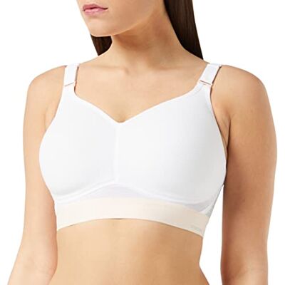 Triumph Triaction Hybrid Lite sportbeha met racerback, Wit. 100A Triumph Triaction Hybrid Lite sportbeha met racerback, Wit. 100A