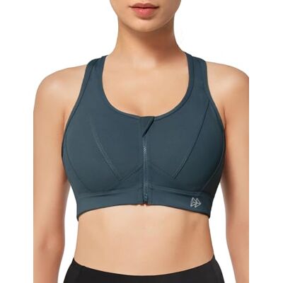 Yvette Sportbeha, sterke grip, voorsluiting, grote maat, mesh, racerrug, voor hardlopen, joggen, paardrijden XXL grote maat Yvette Sportbeha, sterke grip, voorsluiting, grote maat, mesh, racerrug, voor hardlopen, joggen, paardrijden XXL grote maat
