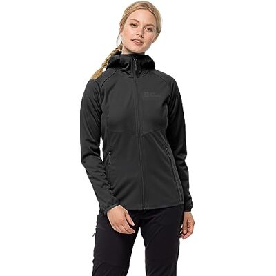 Jack Wolfskin Go Hike Softshell W Damesjas, zwart, L Jack Wolfskin Go Hike Softshell W Damesjas, zwart, L