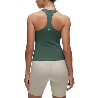 CRZ YOGA Butterluxe dames racerback tanktop mouwloos workout tops atletische yoga shirts donkergroen 38 38 CRZ YOGA Butterluxe dames racerback tanktop mouwloos workout tops atletische yoga shirts donkergroen 38 38