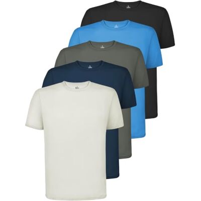 ALPIDEX Sport-T-shirts voor heren, korte mouwen, ademend, ronde hals 100% polyester, sneldrogend, hardlopen, fitness, wandelen, training, zomer, Oeko-Tex, vrije tijd, sportschool M ALPIDEX Sport-T-shirts voor heren, korte mouwen, ademend, ronde hals 100% polyester, sneldrogend, hardlopen, fitness, wandelen, training, zomer, Oeko-Tex, vrije tijd, sportschool M