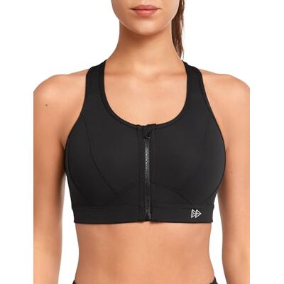 Yvette Sportbeha, sterke grip, voorsluiting, grote maat, mesh, racerrug, voor hardlopen, joggen, paardrijden M Yvette Sportbeha, sterke grip, voorsluiting, grote maat, mesh, racerrug, voor hardlopen, joggen, paardrijden M