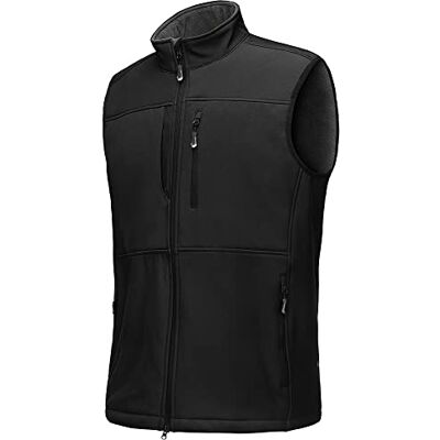33,000ft Outdoorvest voor heren, waterdicht, softshell, mouwloos, fleece vest, doorlopende ritssluiting XL 33,000ft Outdoorvest voor heren, waterdicht, softshell, mouwloos, fleece vest, doorlopende ritssluiting XL