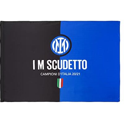 Inter Vlag I M Scudetto 20-21, Italiaanse kampioenen, 100 x 140 cm, uniseks, volwassenen, zwart/blauw, 100 x 140 cm Inter Vlag I M Scudetto 20-21, Italiaanse kampioenen, 100 x 140 cm, uniseks, volwassenen, zwart/blauw, 100 x 140 cm