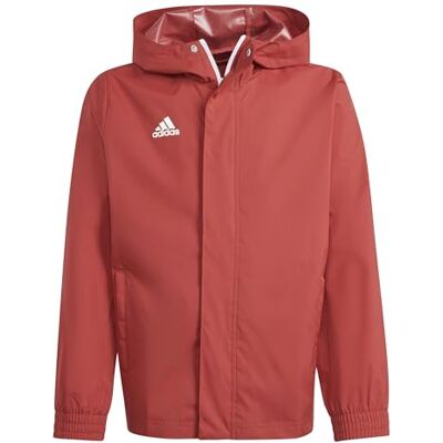 Adidas Uniseks kinderjas Entrada 22 All-Weather Jacket, Team Power Red 2, 11-12 jaar Adidas Uniseks kinderjas Entrada 22 All-Weather Jacket, Team Power Red 2, 11-12 jaar