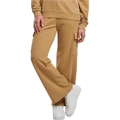 Urban Classics Joggingbroek Baggy Light Terry voor dames, damesbroek, Effen beige, L L Urban Classics Joggingbroek Baggy Light Terry voor dames, damesbroek, Effen beige, L L