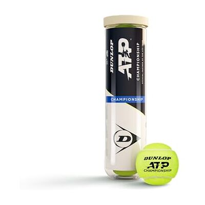 Dunlop ATP Championship Balles de tennis Recommandé par ATP Approuvé par l'ITF Noyau en caoutchouc Rebond fiable Match & Training Pelouse Terrain dur Dunlop ATP Championship Balles de tennis Recommandé par ATP Approuvé par l'ITF Noyau en caoutchouc Rebond fiable Match & Training Pelouse Terrain dur