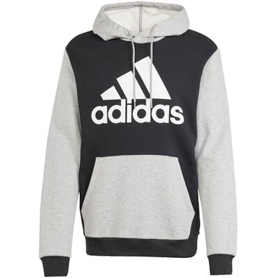 Adidas Essentials Fleece hoodie voor heren, groot logo, S Adidas Essentials Fleece hoodie voor heren, groot logo, S