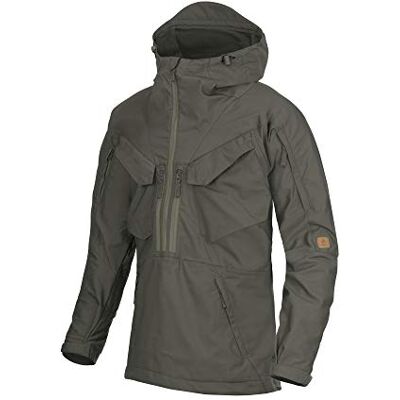 Helikon-Tex Bushcraft PILGRIM Anorak DuraCanvas Outdoorjas, zwart, Taiga Green 09, L L Helikon-Tex Bushcraft PILGRIM Anorak DuraCanvas Outdoorjas, zwart, Taiga Green 09, L L