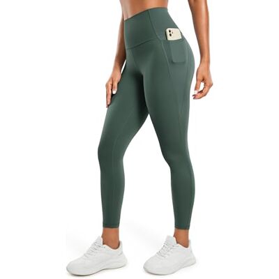 CRZ YOGA Butterluxe workout legging met hoge taille voor dames, met zakken, 64 cm 40 CRZ YOGA Butterluxe workout legging met hoge taille voor dames, met zakken, 64 cm 40