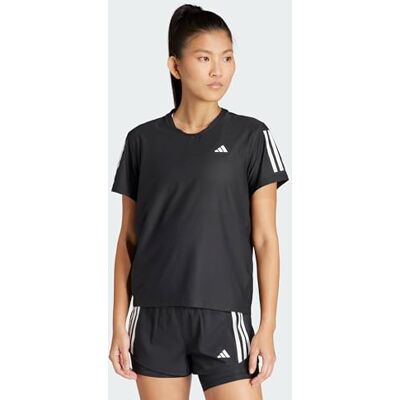 Adidas Dames Own The Run Base Tee, zwart/reflecterend, S Adidas Dames Own The Run Base Tee, zwart/reflecterend, S