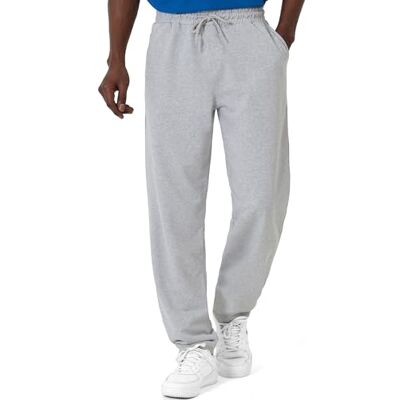 ROSS CAMP Modieuze joggingbroek voor heren, lange broek van katoen, voor sport, vrije tijd, training, hardlopen, grijs. 3XL ROSS CAMP Modieuze joggingbroek voor heren, lange broek van katoen, voor sport, vrije tijd, training, hardlopen, grijs. 3XL