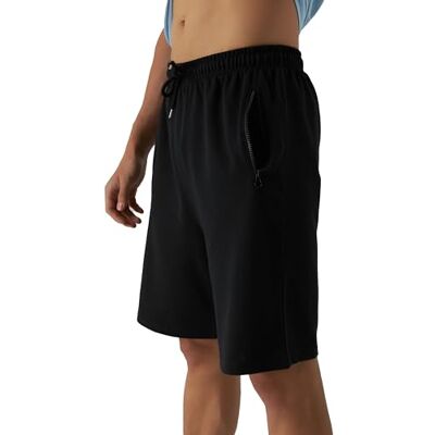 Smith & Solo Korte sportbroek voor heren, loopshorts voor heren, katoen, joggingbroek, fitnessbroek, sportshorts, bermuda, shorts, trainingsbroek, tennisbroek, 7316 Zwart, M M Smith & Solo Korte sportbroek voor heren, loopshorts voor heren, katoen, joggingbroek, fitnessbroek, sportshorts, bermuda, shorts, trainingsbroek, tennisbroek, 7316 Zwart, M M