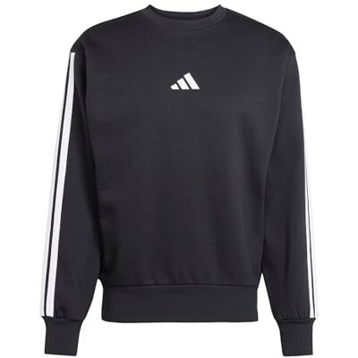 Adidas Essential Three Stripes Fleece Sweatshirt Trainingspak voor heren (1 stuk) Adidas Essential Three Stripes Fleece Sweatshirt Trainingspak voor heren (1 stuk)