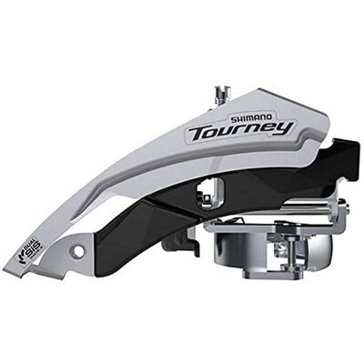 Shimano FD-TY601 Tourney Front Mech, drievoudig, Top Swing, Dual Pull, 63-66, voor 48T, zwart Shimano FD-TY601 Tourney Front Mech, drievoudig, Top Swing, Dual Pull, 63-66, voor 48T, zwart