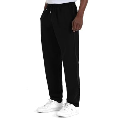 ROSS CAMP Modieuze joggingbroek voor heren, lange broek van katoen, voor sport, vrije tijd, training, hardlopen S ROSS CAMP Modieuze joggingbroek voor heren, lange broek van katoen, voor sport, vrije tijd, training, hardlopen S