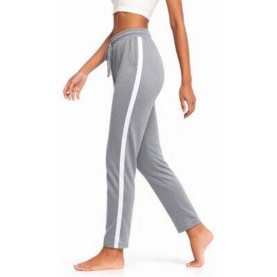 Aseniza Joggingbroek voor dames, sportbroek voor dames, van 100% katoen, joggingbroek, hardlopen, fitness, training, A-grijs, M M Aseniza Joggingbroek voor dames, sportbroek voor dames, van 100% katoen, joggingbroek, hardlopen, fitness, training, A-grijs, M M