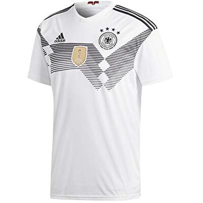 Adidas DFB Home 2018 Herenshirt, wit (White/Black), L EU Adidas DFB Home 2018 Herenshirt, wit (White/Black), L EU