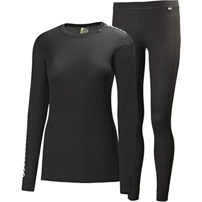 Helly Hansen HH Comfort Light Set damesondergoed, zwart, M Helly Hansen HH Comfort Light Set damesondergoed, zwart, M