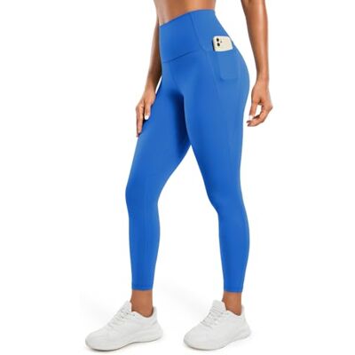 CRZ YOGA Butterluxe workout legging met hoge taille voor dames, met zakken, 64 cm 40 CRZ YOGA Butterluxe workout legging met hoge taille voor dames, met zakken, 64 cm 40