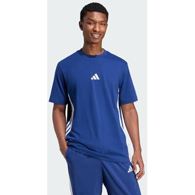 Adidas Essential Three Stripes Single Jersey Tee T-shirt voor heren (1 stuk) Adidas Essential Three Stripes Single Jersey Tee T-shirt voor heren (1 stuk)
