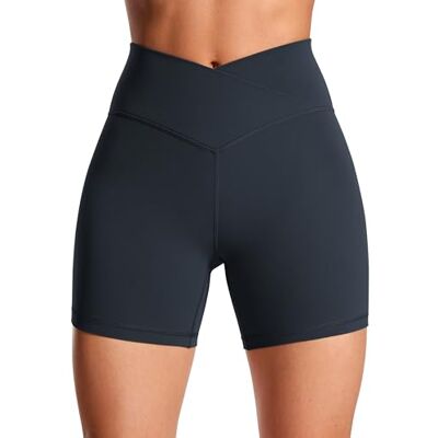 CRZ YOGA Butterluxe Cross-shorts voor dames, hoge taille, training, yoga, biker, 13 cm Butterluxe, Extrêmement Doux, Compression Douce, Yoga, Taille Croisée en V, pour Femmes 38 CRZ YOGA Butterluxe Cross-shorts voor dames, hoge taille, training, yoga, biker, 13 cm Butterluxe, Extrêmement Doux, Compression Douce, Yoga, Taille Croisée en V, pour Femmes 38