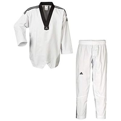 Adidas Senior Club Dobok, wit/zwart, 180 cm Adidas Senior Club Dobok, wit/zwart, 180 cm