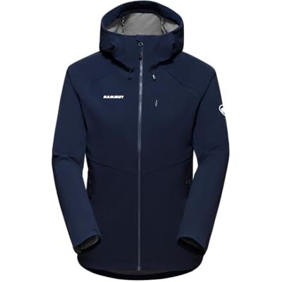 Mammut Ultimate Comfort SO Damesjas met capuchon, marineblauw, M Mammut Ultimate Comfort SO Damesjas met capuchon, marineblauw, M