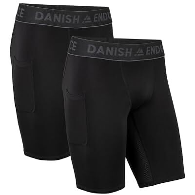 DANISH ENDURANCE Compressieshorts voor heren, set van 2 (Zwart, L) DANISH ENDURANCE Compressieshorts voor heren, set van 2 (Zwart, L)