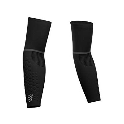 COMPRESSPORT ArmForce Ultralight Compressiemanchet voor volwassenen, uniseks, zwart, T1 COMPRESSPORT ArmForce Ultralight Compressiemanchet voor volwassenen, uniseks, zwart, T1