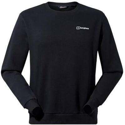 Berghaus Heren sweatshirt ronde hals logo, Zwart Berghaus Heren sweatshirt ronde hals logo, Zwart