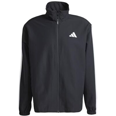 Adidas Heren 3 strepen geweven track pak, zwart, XL Adidas Heren 3 strepen geweven track pak, zwart, XL