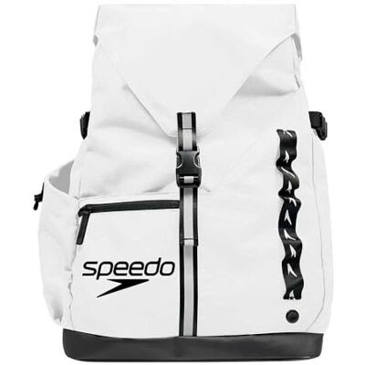 Speedo Vanquisher Bag, uniseks, volwassenen, wit, glanzend, 45 l Speedo Vanquisher Bag, uniseks, volwassenen, wit, glanzend, 45 l